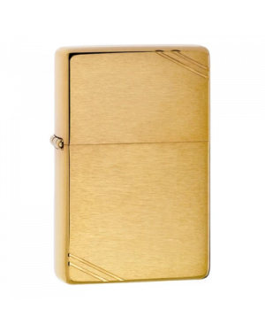 Zippo Brushed Brass Vintage with Slashes