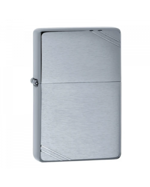 Zippo Brushed Chrome Vintage with Slashes