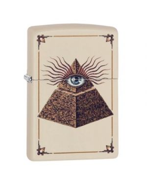 Zippo  Eye of Providence Cream Matte Design