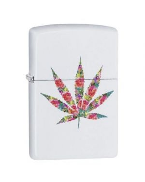 Zippo  Floral Weed Design