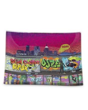 OOZE ROLLING TRAY - SHATTER RESISTANT GLASS - TAG