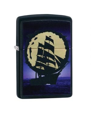 Zippo  Pirate Ship in Moon Design